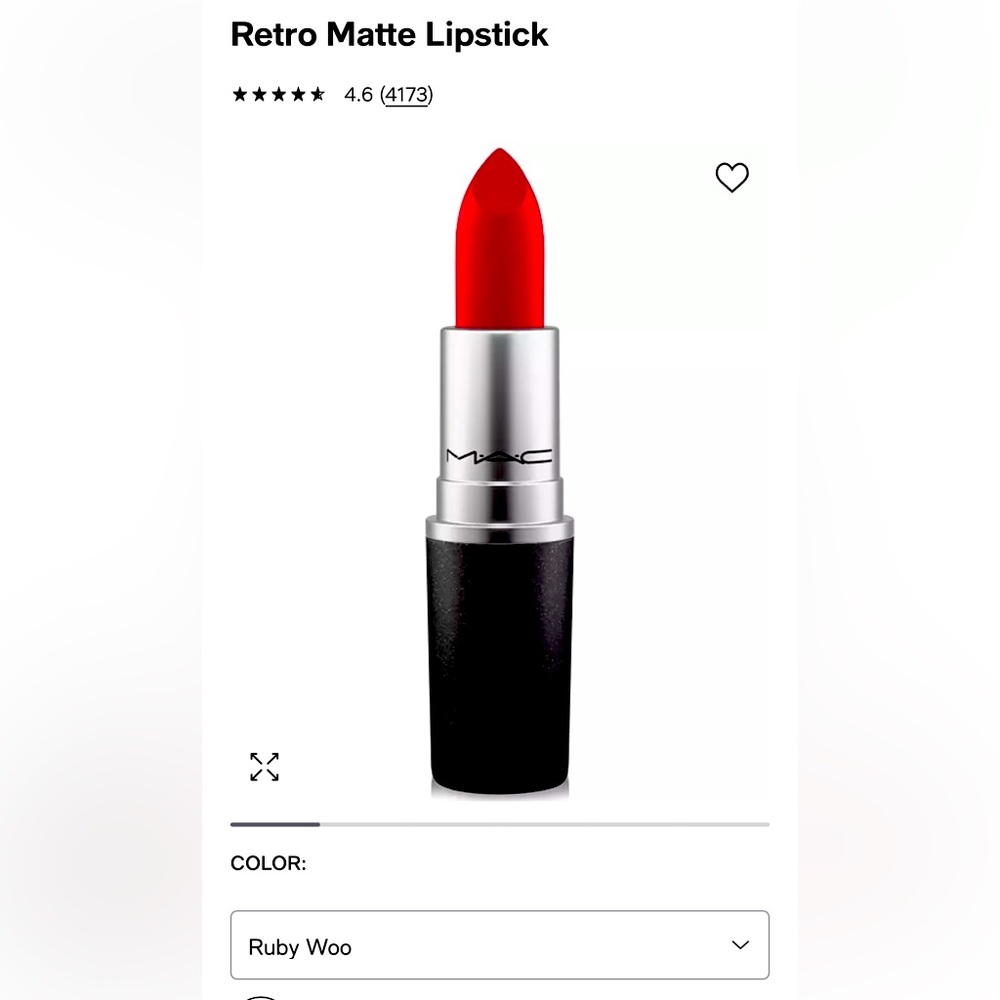 MAC Ruby Woo retro lipstick